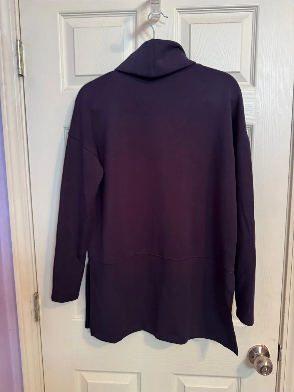Spanx Cowl Neck Longline Sweater in black